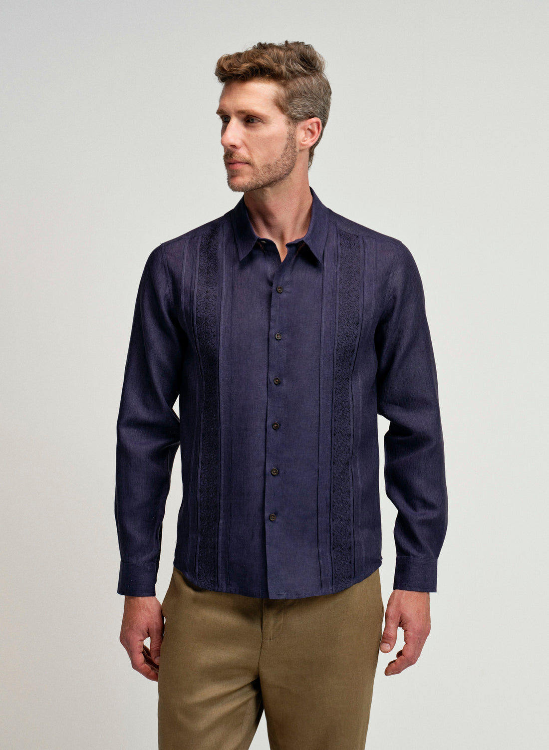 Guayabera Parma TX Tallas Extras Manga Larga