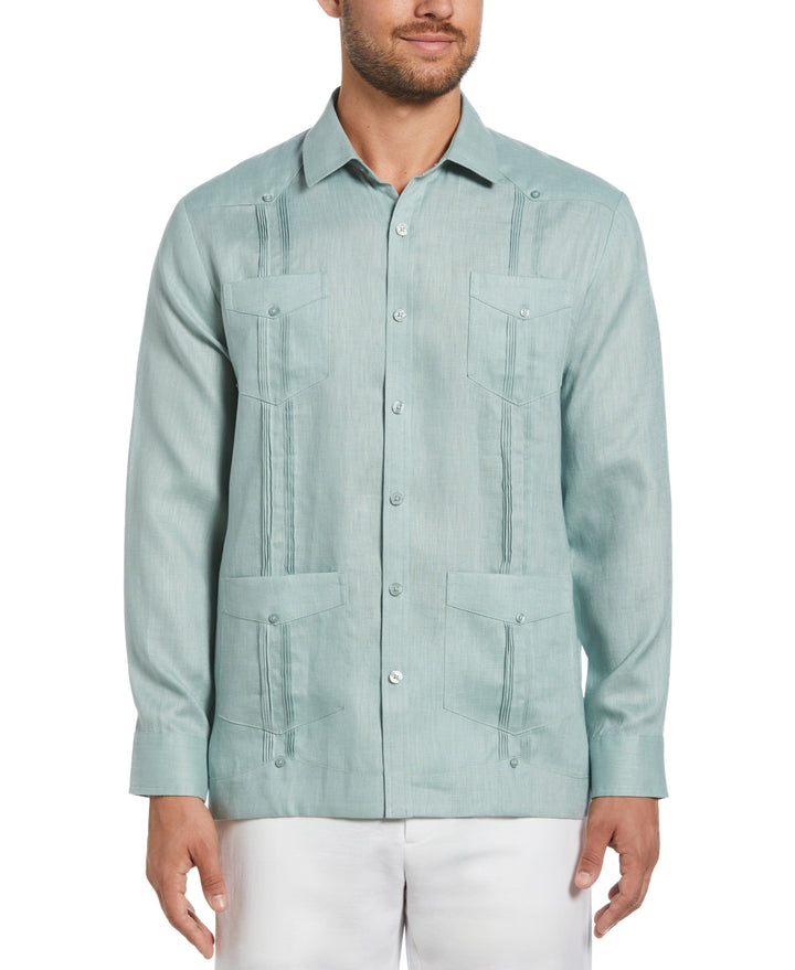 Guayabera Cubavera 100% Lino Clásica Manga Larga