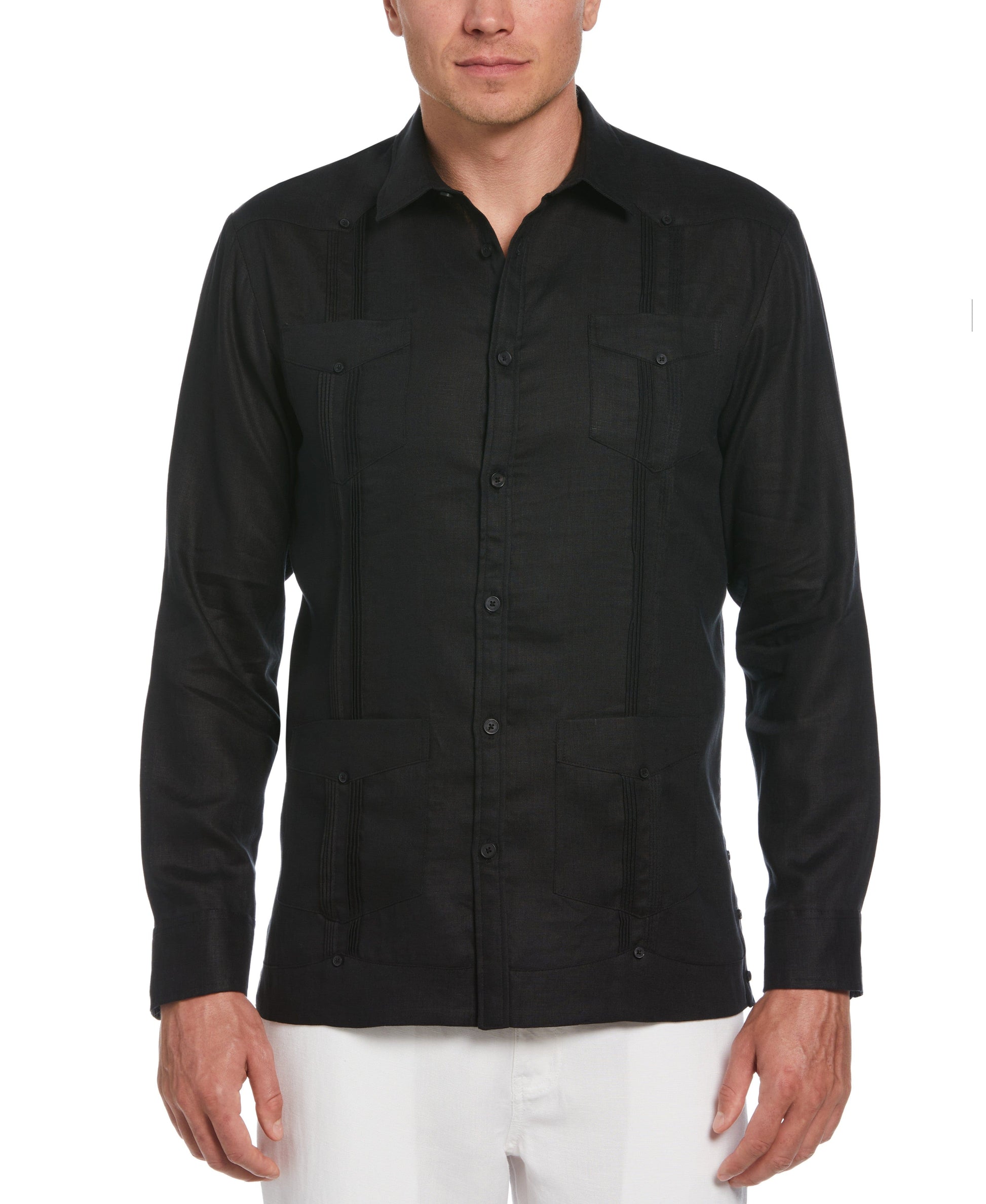 Guayabera Cubavera 100% Lino Clásica Manga Larga