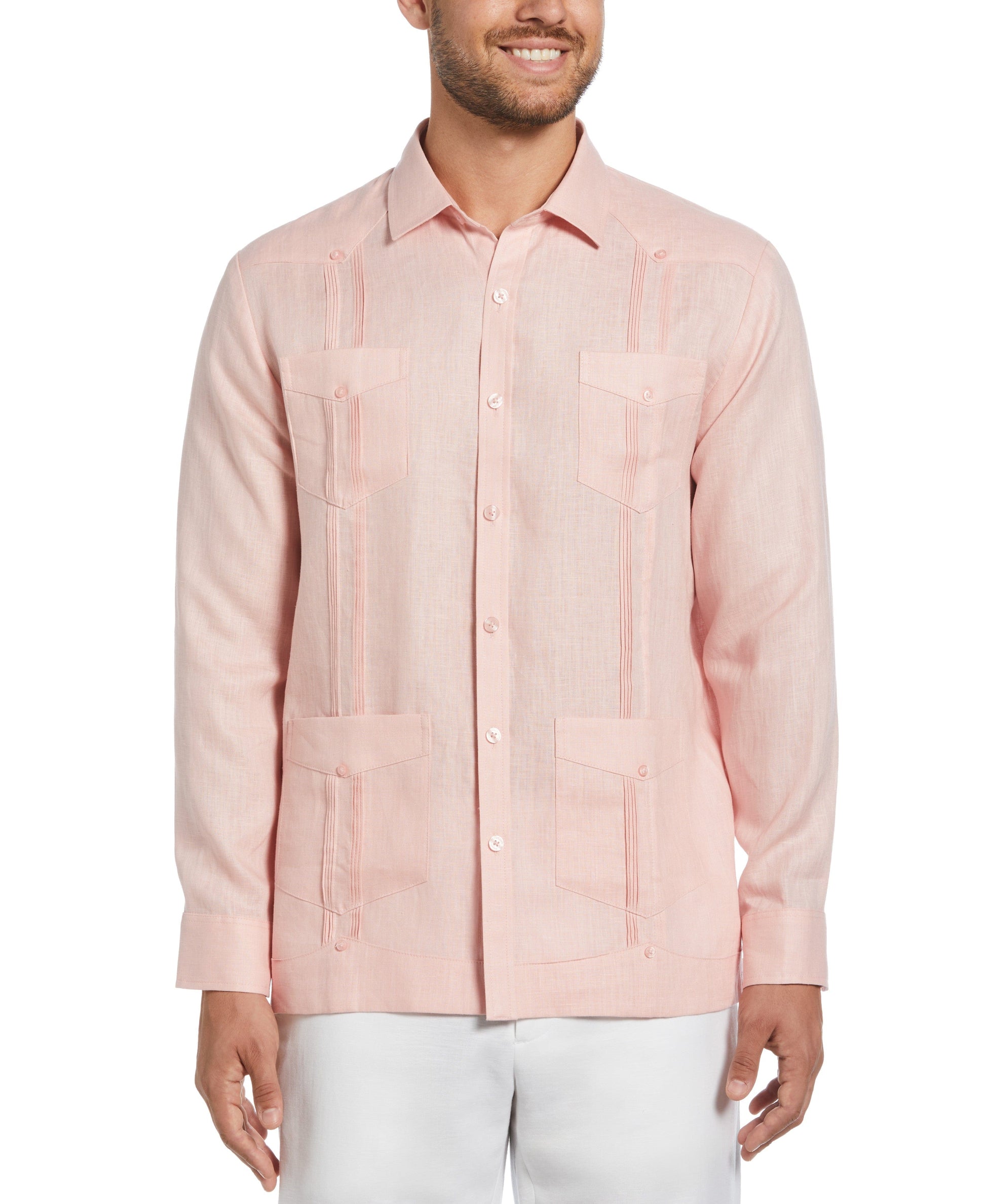 Guayabera Cubavera 100% Lino Clásica Manga Larga