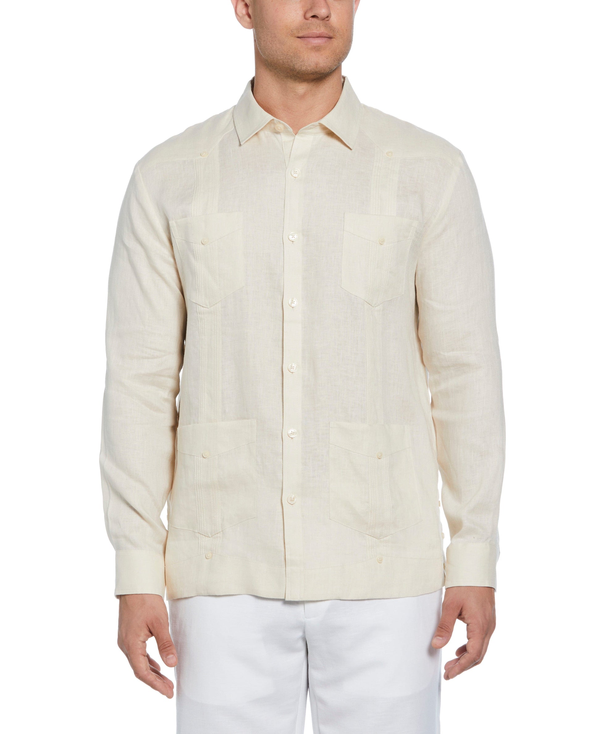 Guayabera Cubavera 100% Lino Clásica Manga Larga