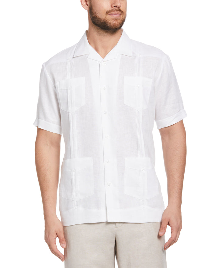 Guayabera Cubavera 100% Lino Clásica Manga Corta