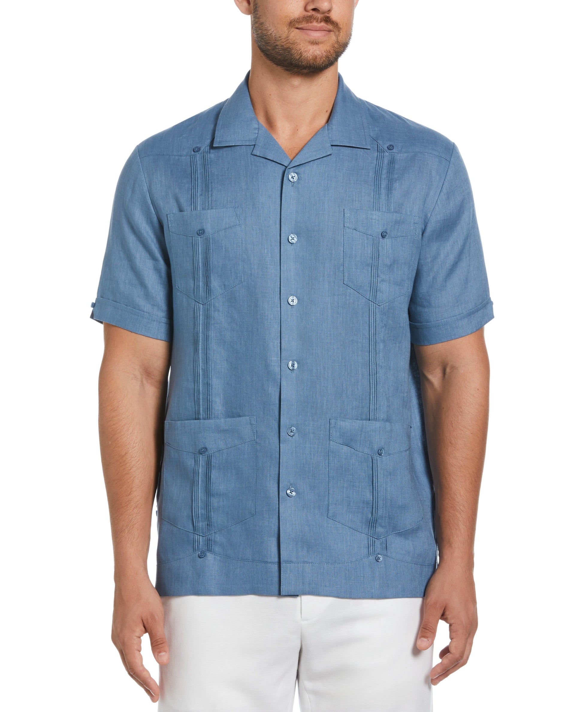Guayabera Cubavera 100% Lino Clásica Manga Corta