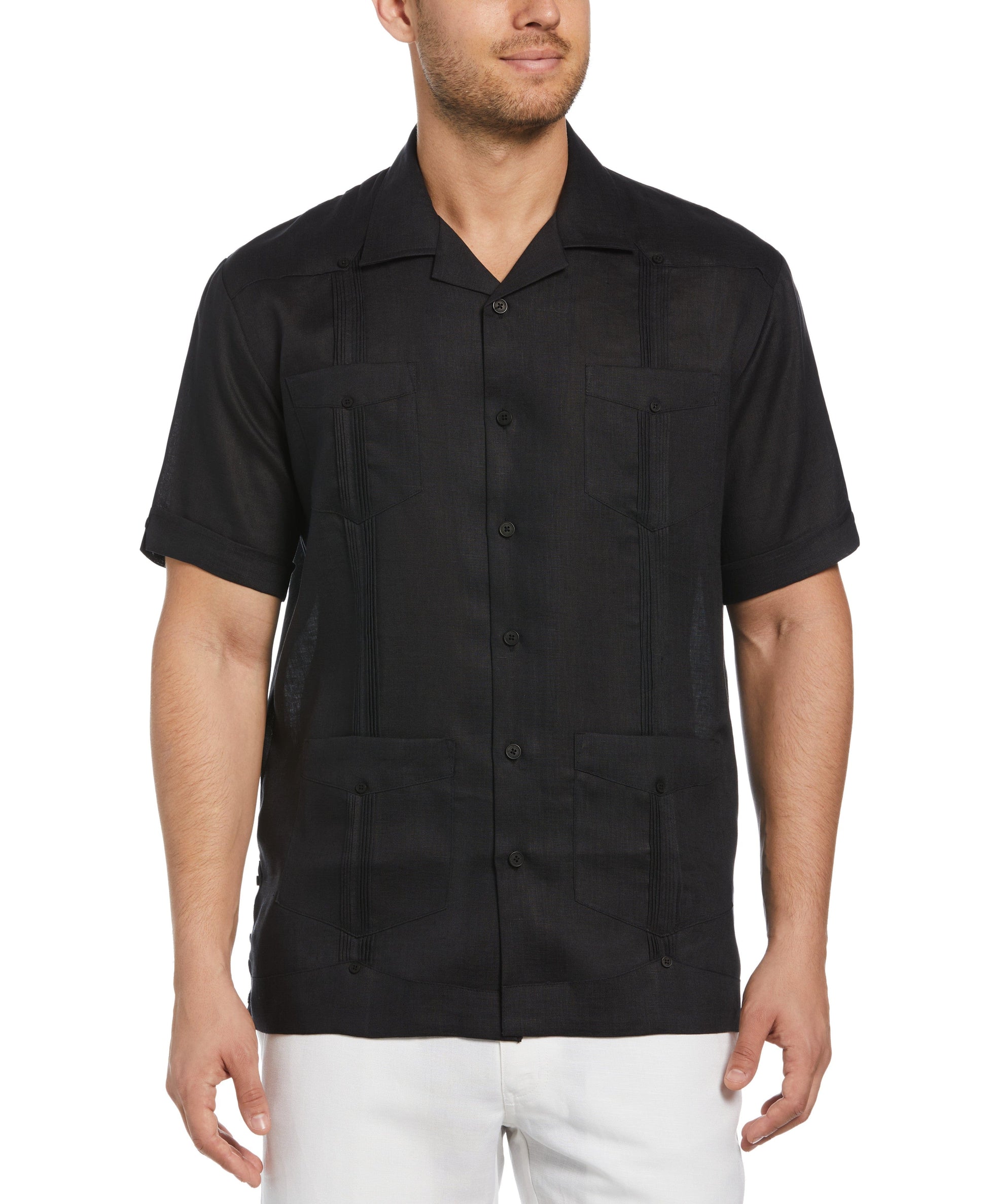 Guayabera Cubavera 100% Lino Clásica Manga Corta