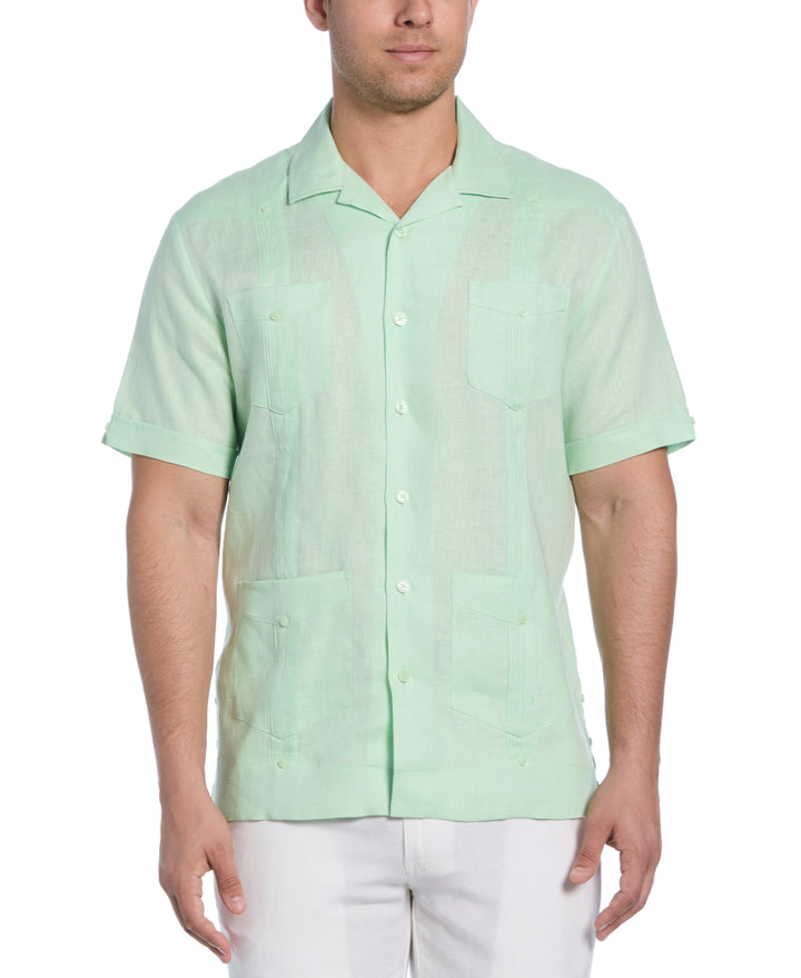 Guayabera Cubavera 100% Lino Clásica Manga Corta