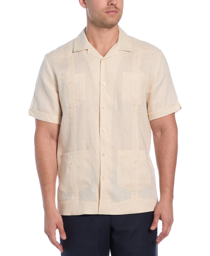 Guayabera Cubavera 100% Lino Clásica Manga Corta