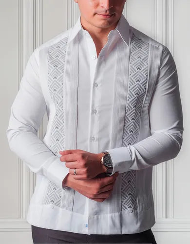 Guayabera Yucateca Bordado Lino Opichen