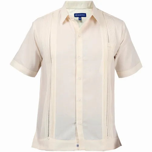 Guayabera Yucateca Lino Celestun Manga Corta