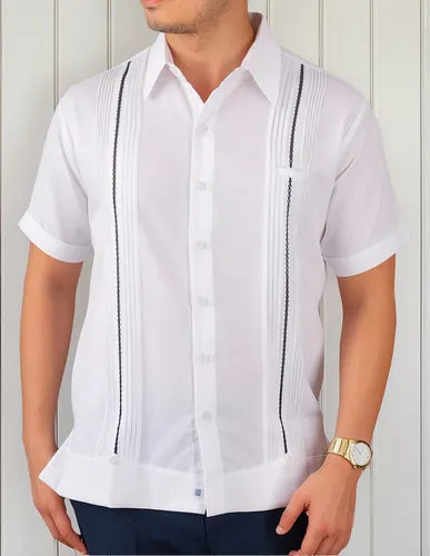 Guayabera Yucateca Lino Celestun Manga Corta