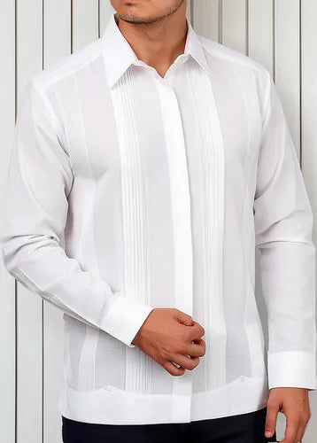 Guayabera Yucateca Artesanal Maxcanú Manga Larga