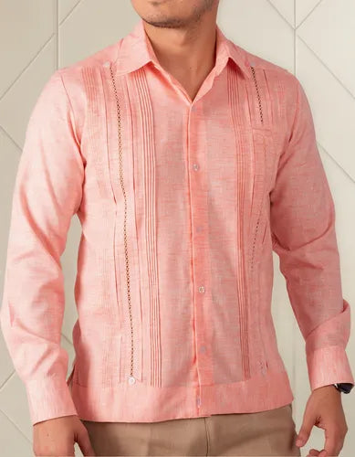 Guayabera Dezendo Tahdziu Alforzado Slim