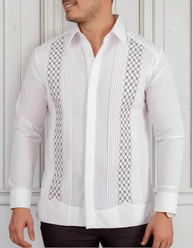 Guayabera Bordada Yucateca Dzitás Premium
