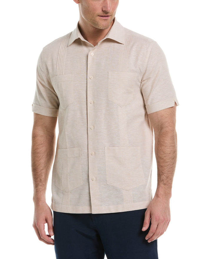 Guayabera Cubavera Lino Mezcla 4 Bolsillos
