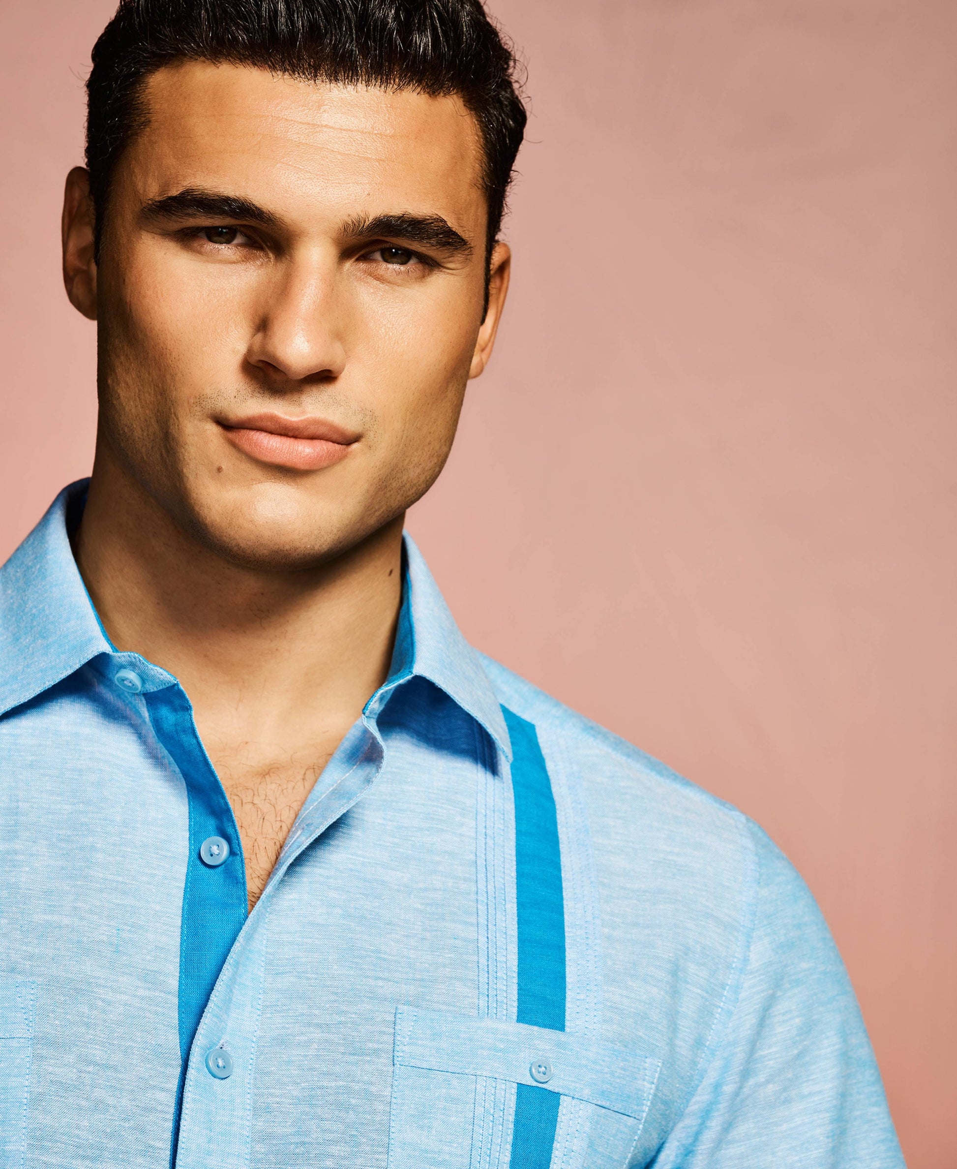 Guayabera Cubavera Tinte Cruzado Lino Mezcla