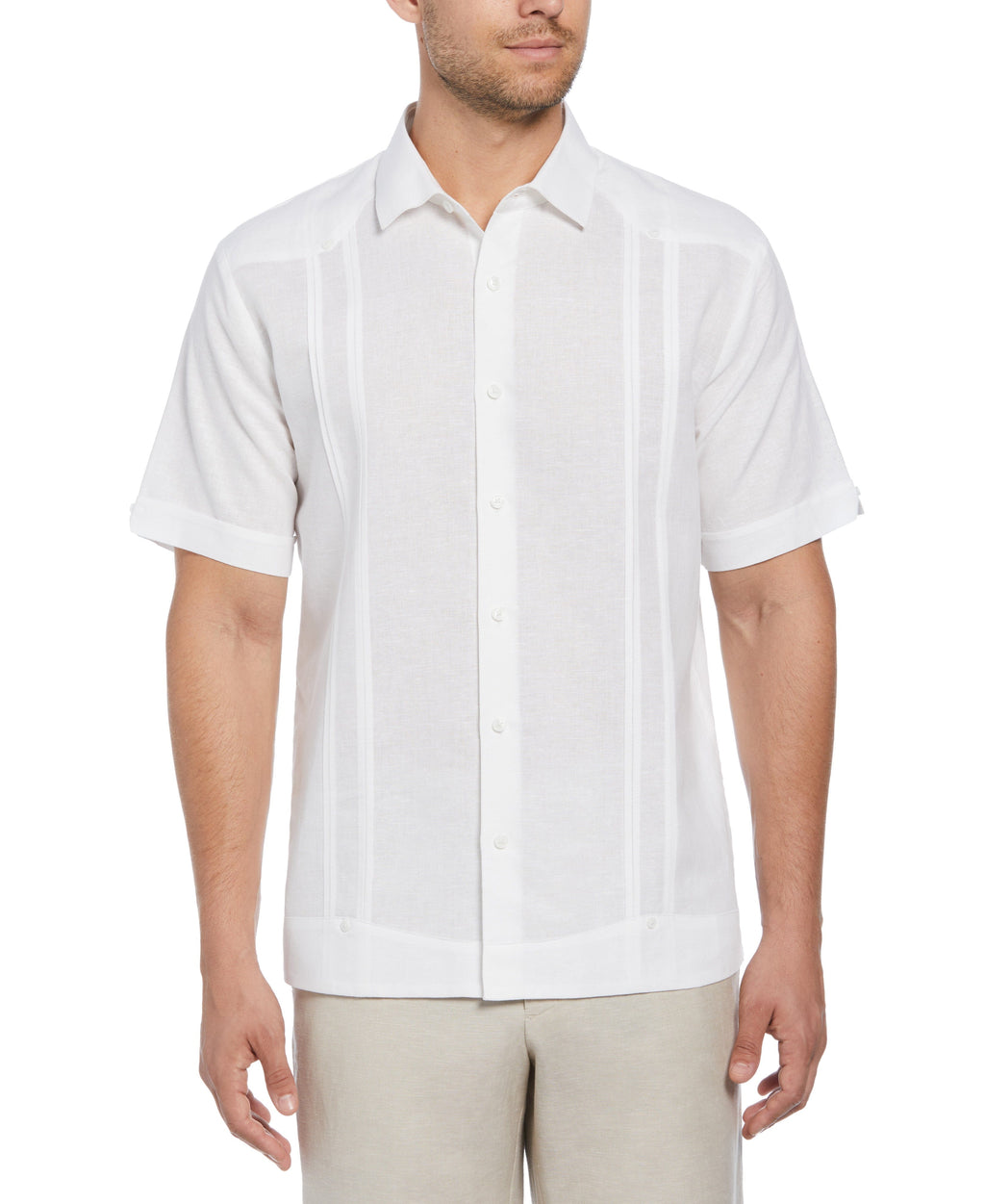 Guayabera Cubavera Lino Mezcla Sin Bolsillos