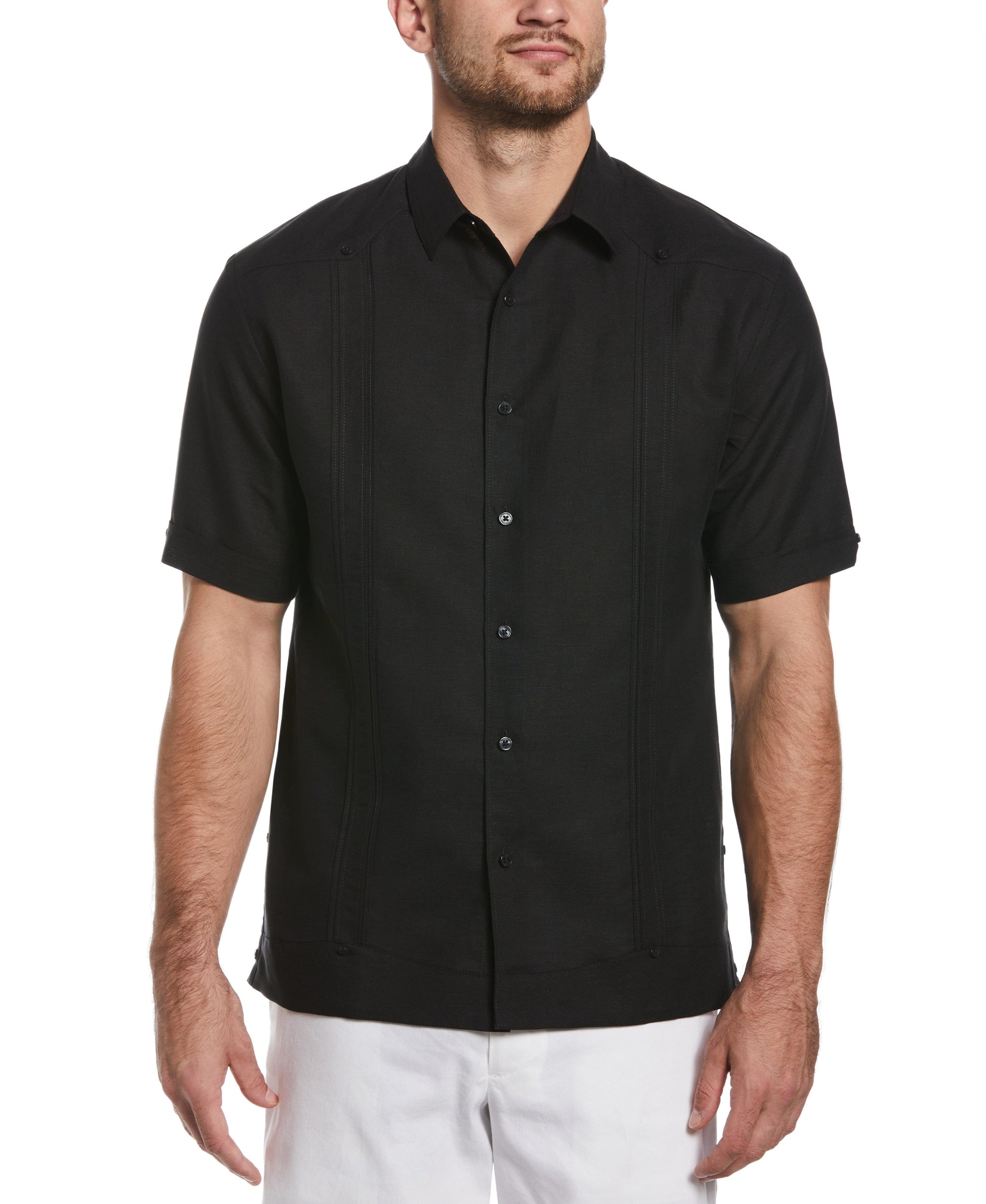 Guayabera Cubavera Lino Mezcla Sin Bolsillos