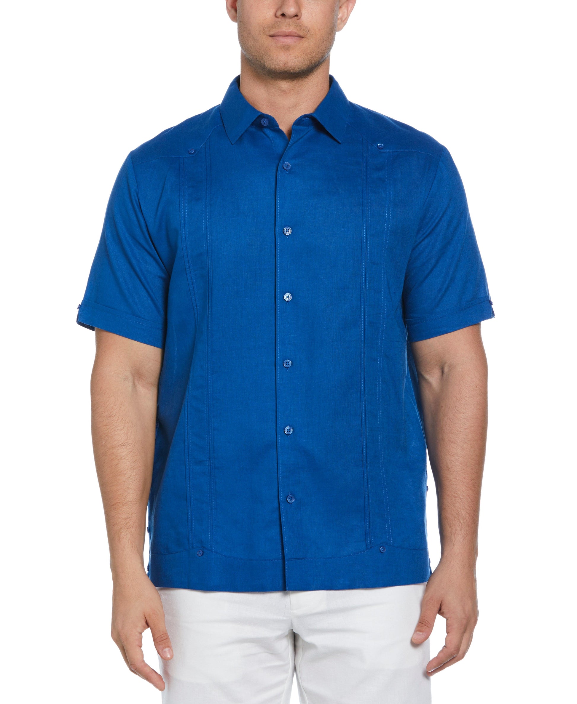 Guayabera Cubavera Lino Mezcla Sin Bolsillos