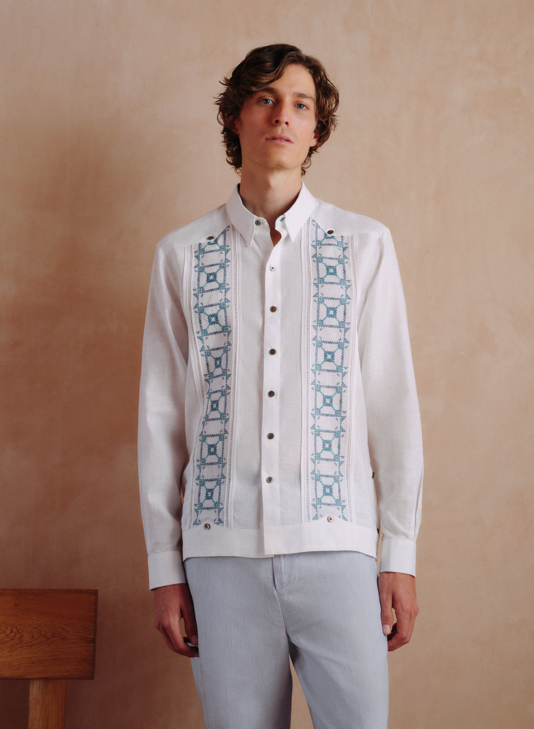 Guayabera Morales Slim Fit