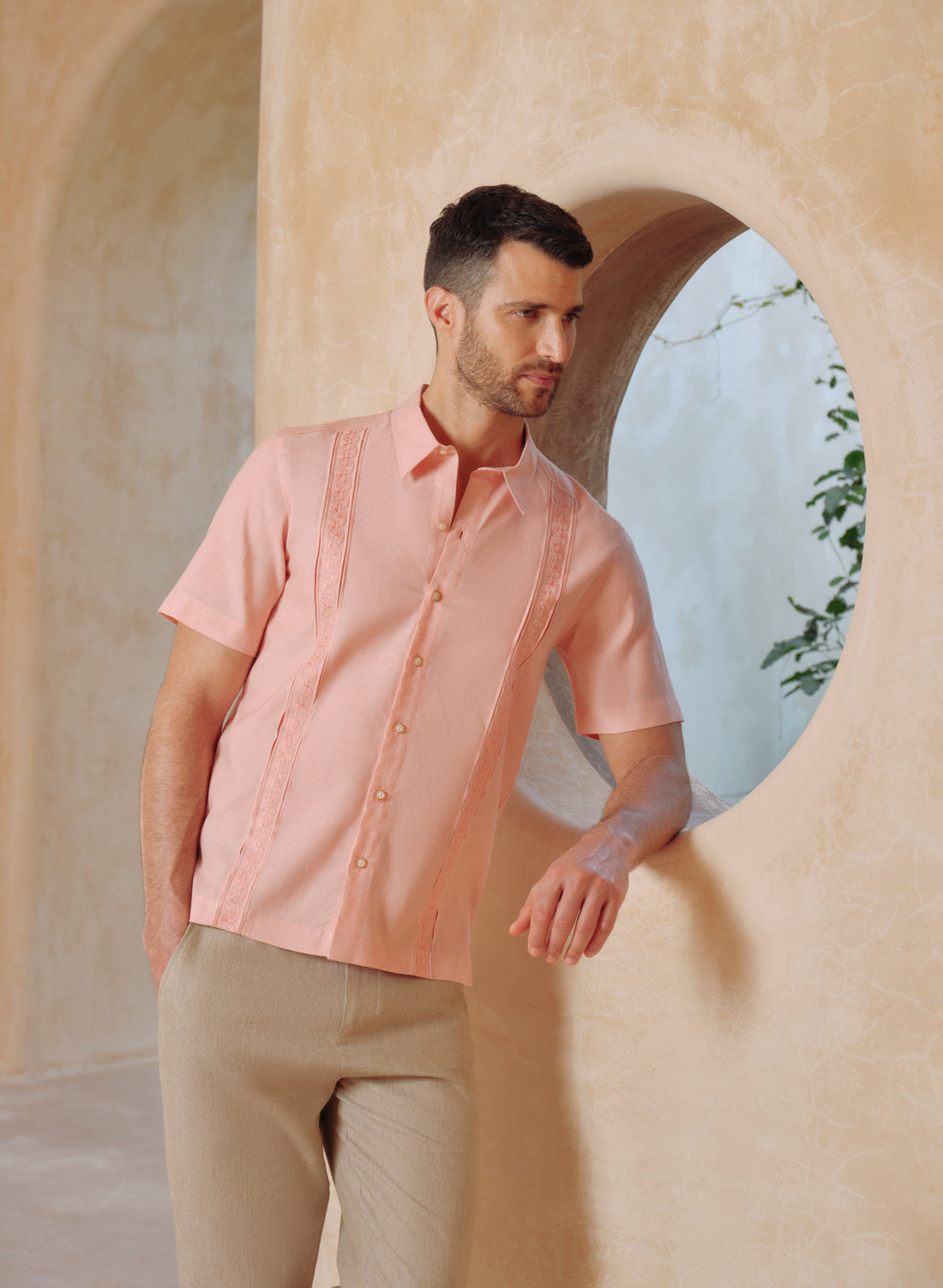 Guayabera Zarote Lino Manga Corta